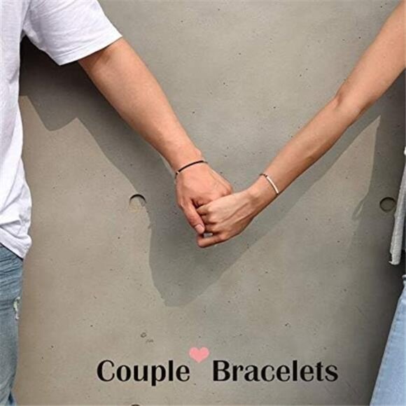 Pinky Promise Matching Bracelet for Couples Soulmate Man Distance Relationship - Picture 2 of 7